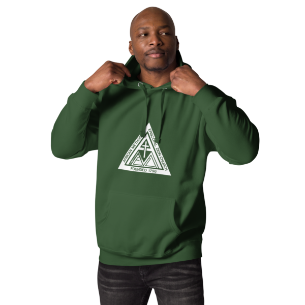 Unisex-premium-hoodie-forest-green-front